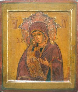 Владимирская-Волоколамская икона Пресвятой Богородицы. 17 век